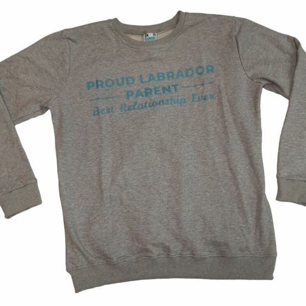 Proud Labrador Parent Grey Crewneck