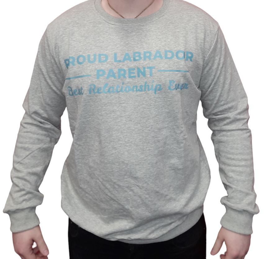 Proud Labrador Parent Grey Crewneck