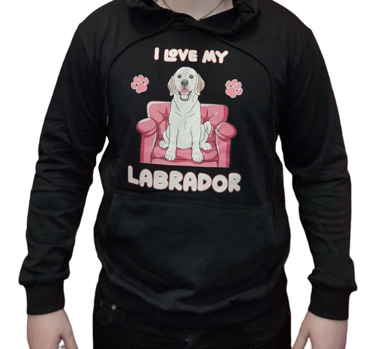 I Love My Labrador Tee Hoodie