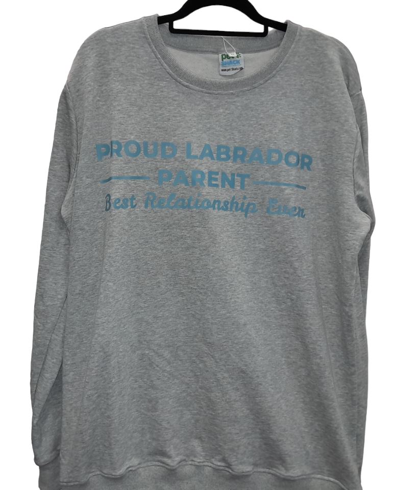 Proud Labrador Parent Grey Crewneck