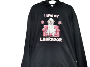 I Love My Labrador Hoodie